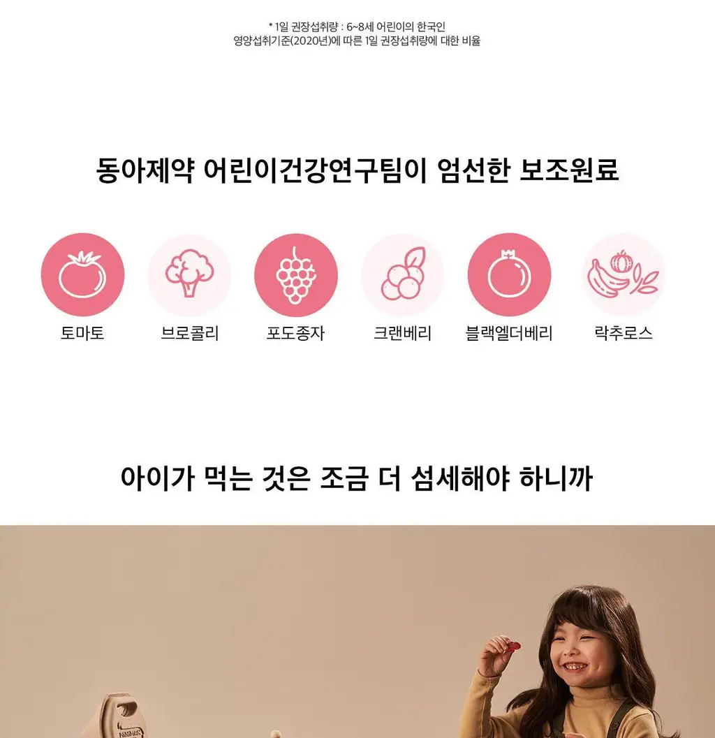 [동아제약] 미니막스 정글 멀티비타민미네랄 복숭아맛 60구미 (30일분) 상세페이지 10